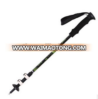 3 Sections Flip Lock Hiking Pole With Anti-shock Aluminum alloy Trekking Poles